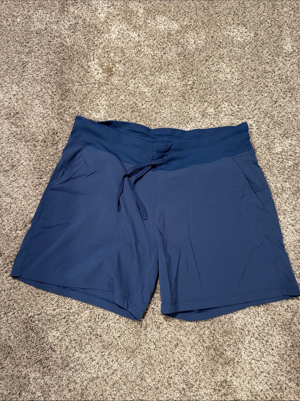 Tuff Athletics Navy Drawstring Athletic Shorts
